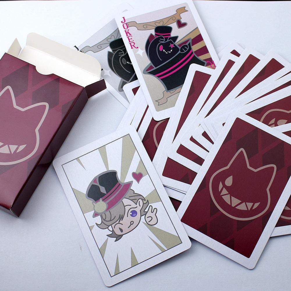 55 piezas Genshin Impact Lyney Cartas de Póker Mágicas Mejor Colección Juego Cosplay Accesorios de Atrezo Juguetes para Fans