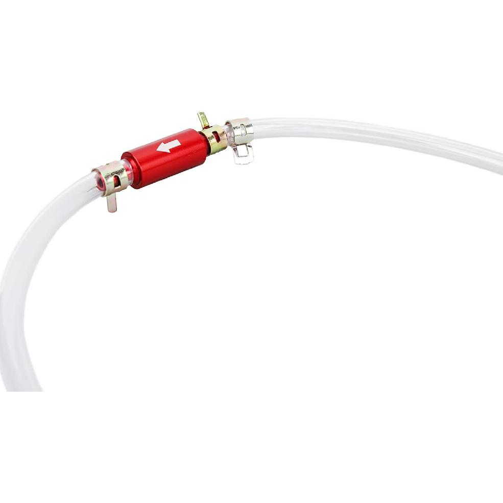 1Pair Brake Bleeder Hose, One Way Check Valve Tube Brake Bleeder Hose Set 6MM Long Lasting Bleeding Tool Kit Universal For Motorcycle Car