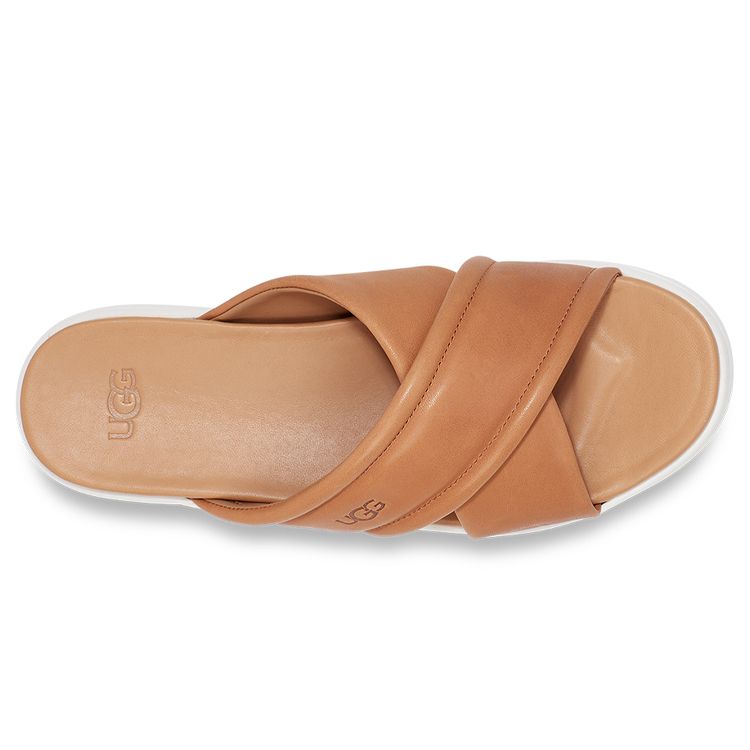 UGG Comfortable Casual Rubber Sole Slide Sandals Women Sandals Brown 1128635-TLTH