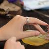Yintai Fei Thai Abundance Silver Ring: Artistic Fish Motif, Single Loop Thin Band, Fresh and Simple Design