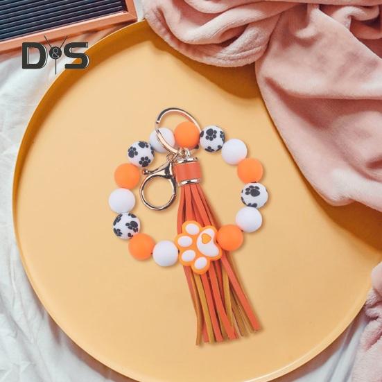 Силиконовый браслет с бусинами — фото 12