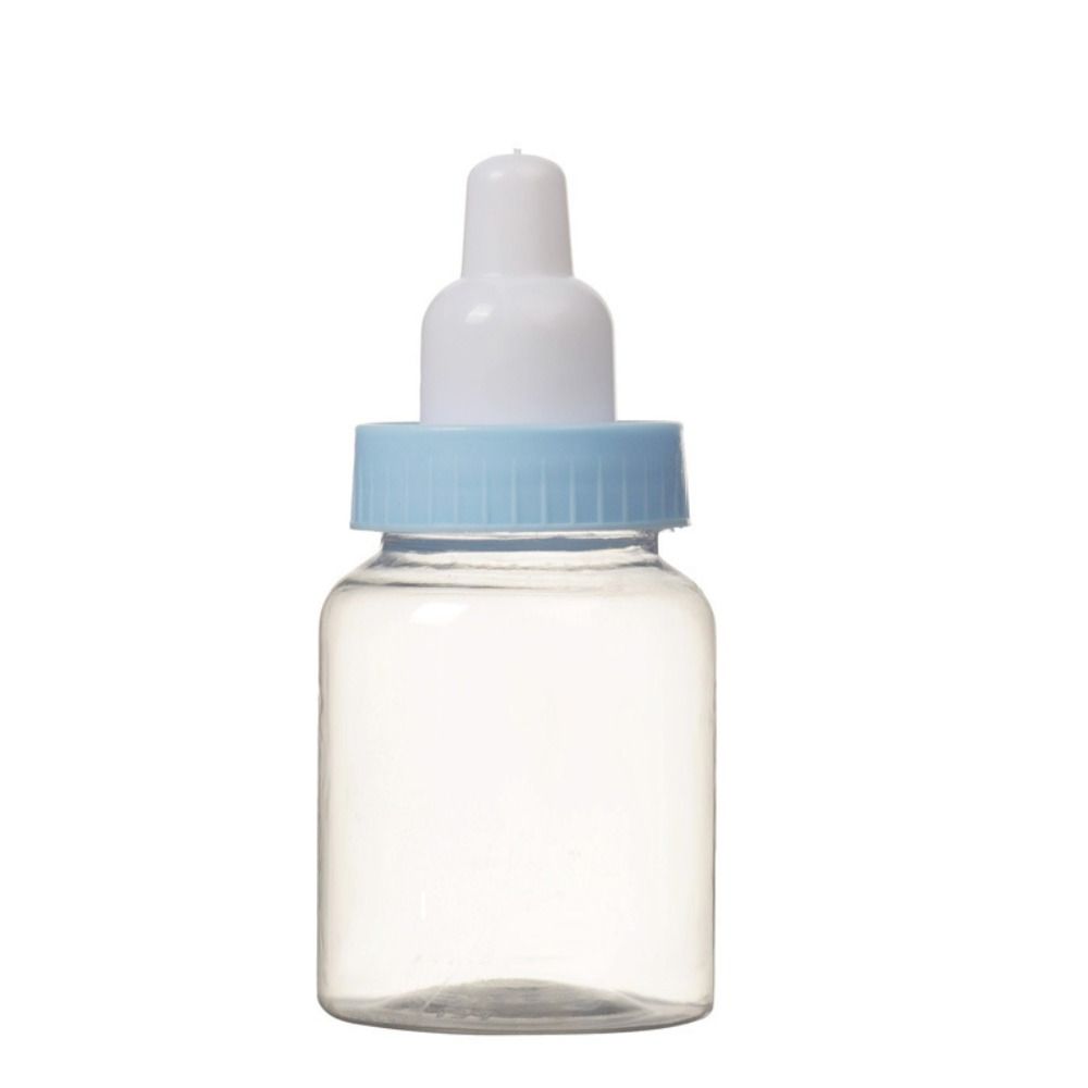 4pcs Cute Plastic Candy Bottle Transparent Mini Feeding Bottle  Christening Gift