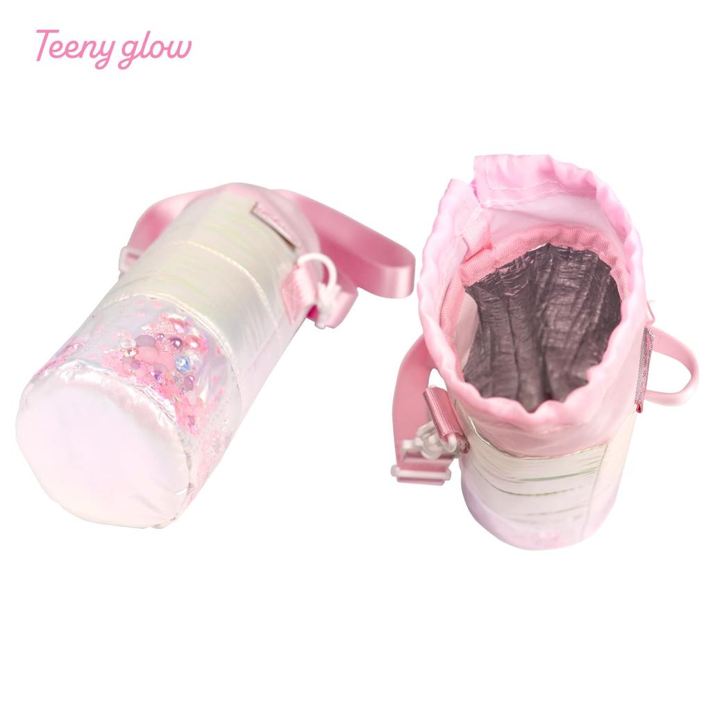 Cute Water Bottle Bottle Holder for Shoulder Perfect for School and Elementary School Entrance Ceremonies Cover/Plastic Girls, Strap, Trips,