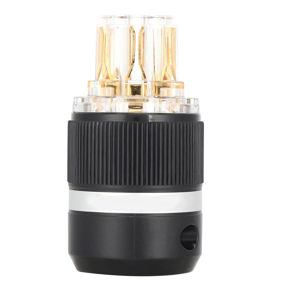 Monoso Power Plug Transparent Pure Copper 24K GoldPlated o Connector Power Plug