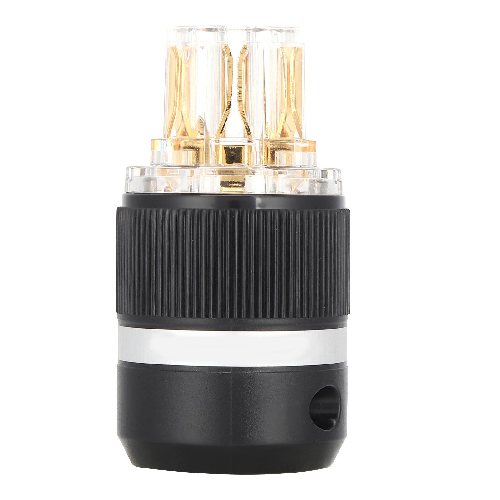 

Monoso Power Plug Прозрачная чистая медь 24K GoldPlate o Разъем Power Plug
