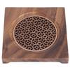 Square Shape Heat Insulation Coaster Wood Teapot Pad Walnut Teapot Mat  Tea Room Decor