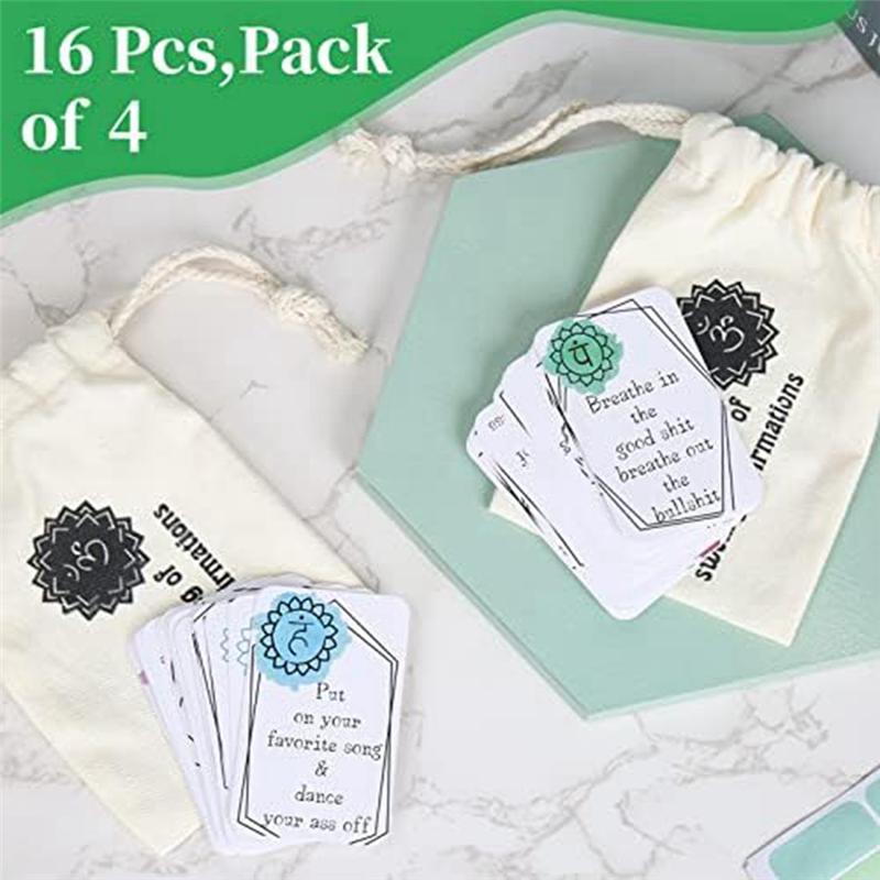 ABFS Latest Funny Affirmation Card Gift, 64 Pcs Sweary Affirmation Cards, My Little Bag Of Sweary Affirmations Easy To Use 8 X 5