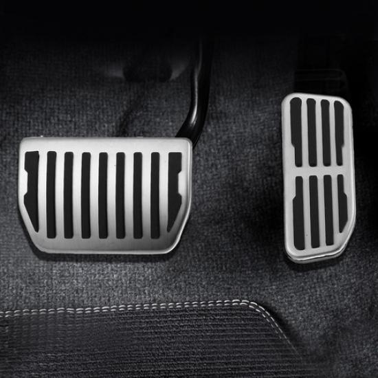 2pcs Brake and Gas Accelerator Pedal Covers Anti-Slip for Jaguar XF 2016-