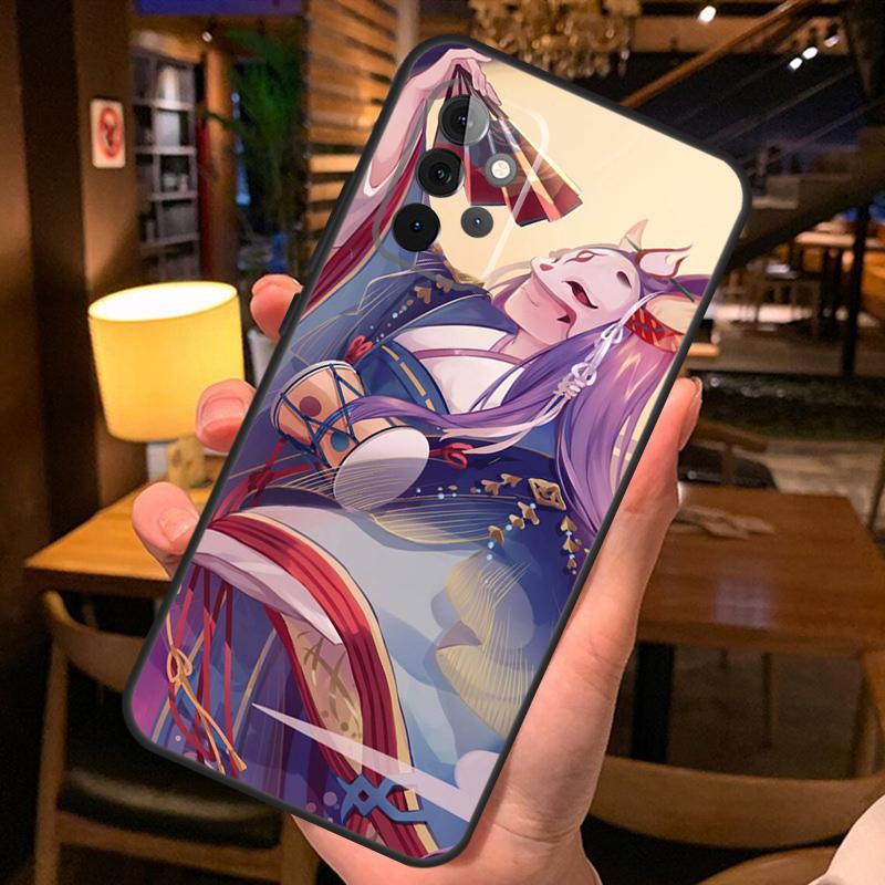 Kitsune Fox Japanese Art Phone Case For Samsung A51 A71 A50 A70 A13 A23 A33 A53 A12 A22 A32 A42 A52 A54 A34 A14 Cover