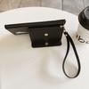 For Samsung Galaxy S25 Ultra Case Mirror Design PU Leather Back Cover with Card Slots,Wrist Strap