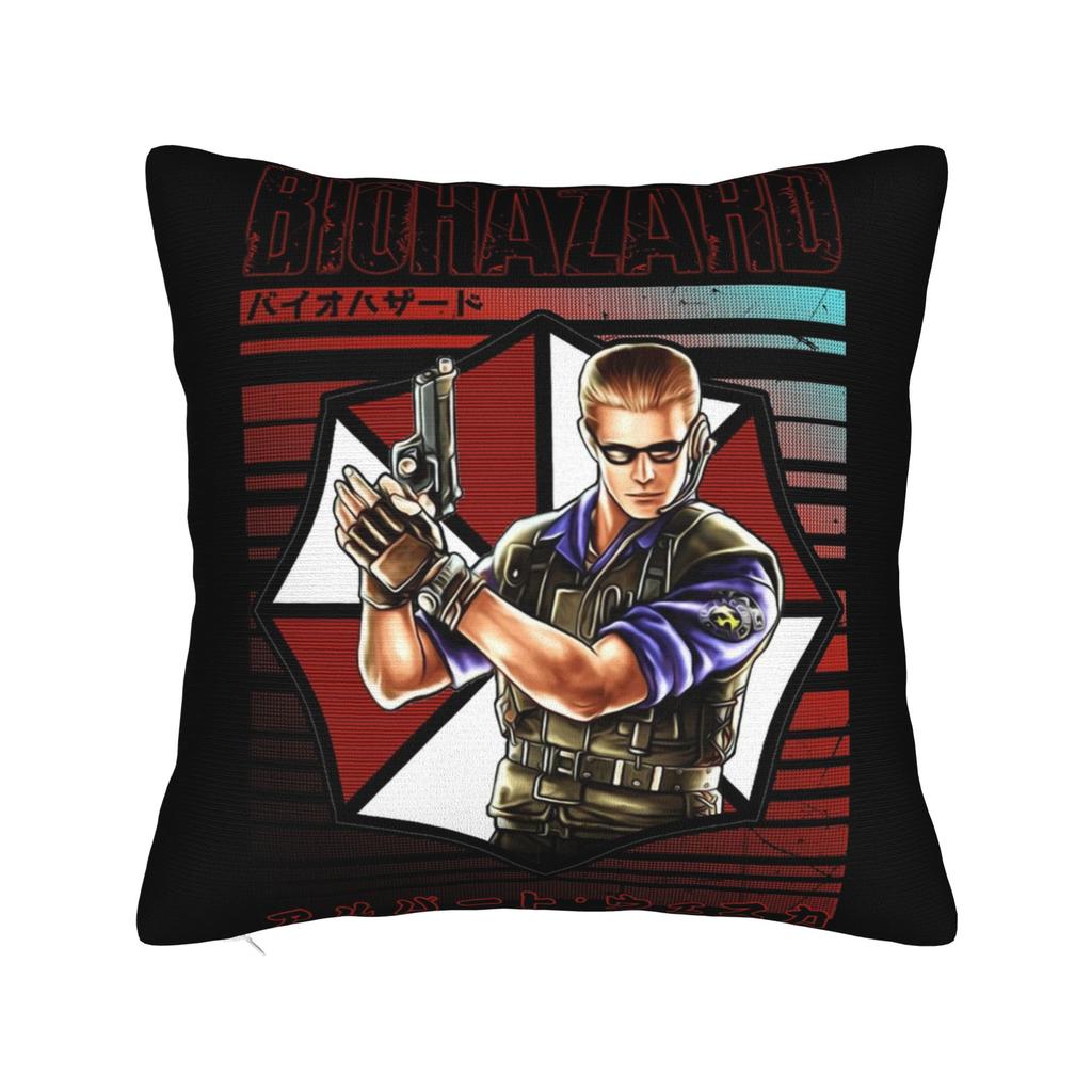 Albert Wesker Povlaky na polštáře Merch Měkký potah na polštář Potah na dekorační polštář Potah na polštář na sezení Čtvercový Více velikostí
