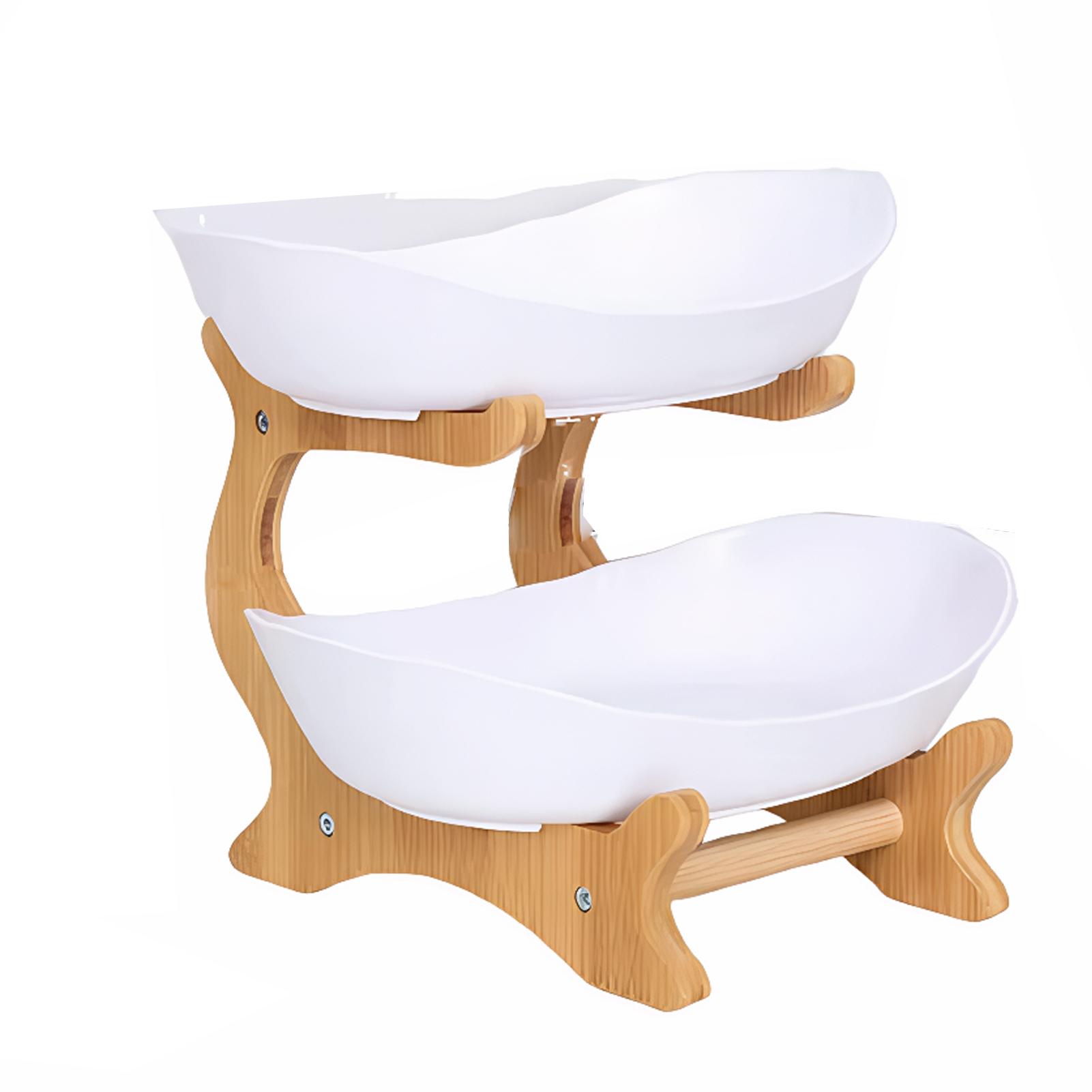 

Деревянная подставка, Необходимые кухонные штабелируемые фруктовые миски, АБС для кухонь, комнат и зон Фруктовый кухонный предмет первой необходимости