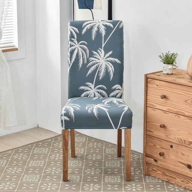 New Design Printed Colors Chair Furniture Covers Floral Modern Slipcover For Dinning Room Wedding Stretch Flexible Furniture Protector