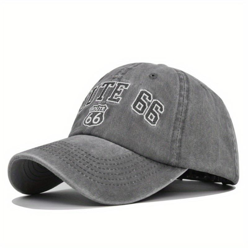 ROUTE 66 Letters Embroidery Baseball Cap Women Men Fashion Cotton Snapback Hat Hip Hop Trucker Dad Caps Outdoor Sun Hats gorras