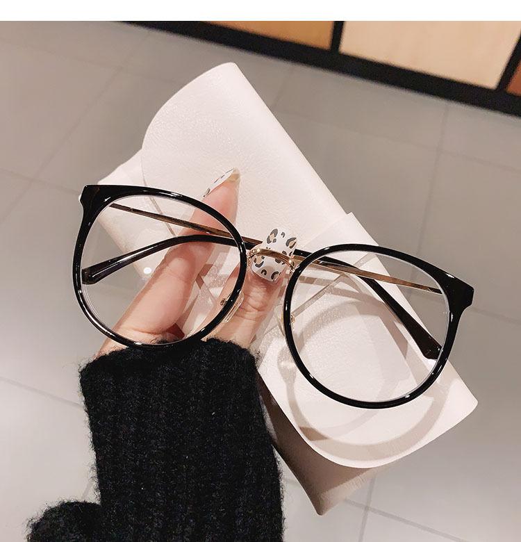 Anti Blue Light Glasses Oversized Round Leopard Glasses Women Men Fashion Metal Hyperopia Eyeglass Optical Reading Glasses +1.75