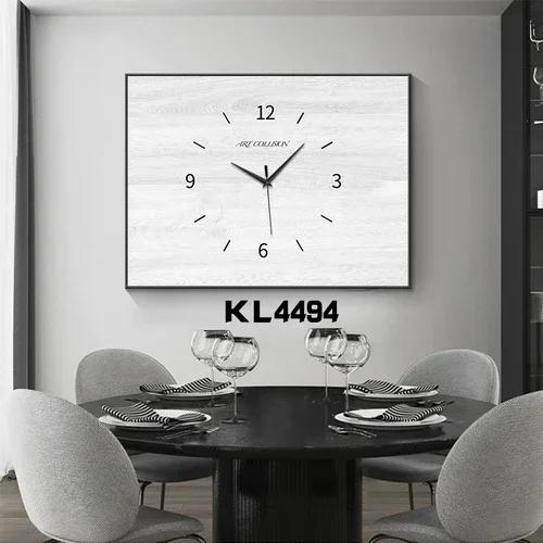 

Meter Box Wood Decorative Painting with Wall Clock Modern Design Large Metal Luxury Wall Clocks Silent Living Room DecoratW7W1H5 40X30CM