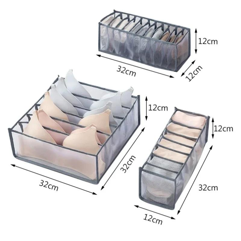 Latest Models Organizer Panties Socks Storage Boxes Wardrobe Pants Clothes Underwear Drawers Jeans Clothes Separator Bra Folding