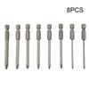 1/4 Inch Hex Shank Screwdriver Bit 8pcs High Quality
