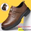 Men's Retro Breathable Leather Shoes - Autumn British Style, Versatile Soft Sole Sports Shoes for Work and Casual Wear