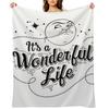 It's a Wonderful Life - Title Throw Blanket Decoratives Cute Plaid Extra Large Throw Bed linens Blankets