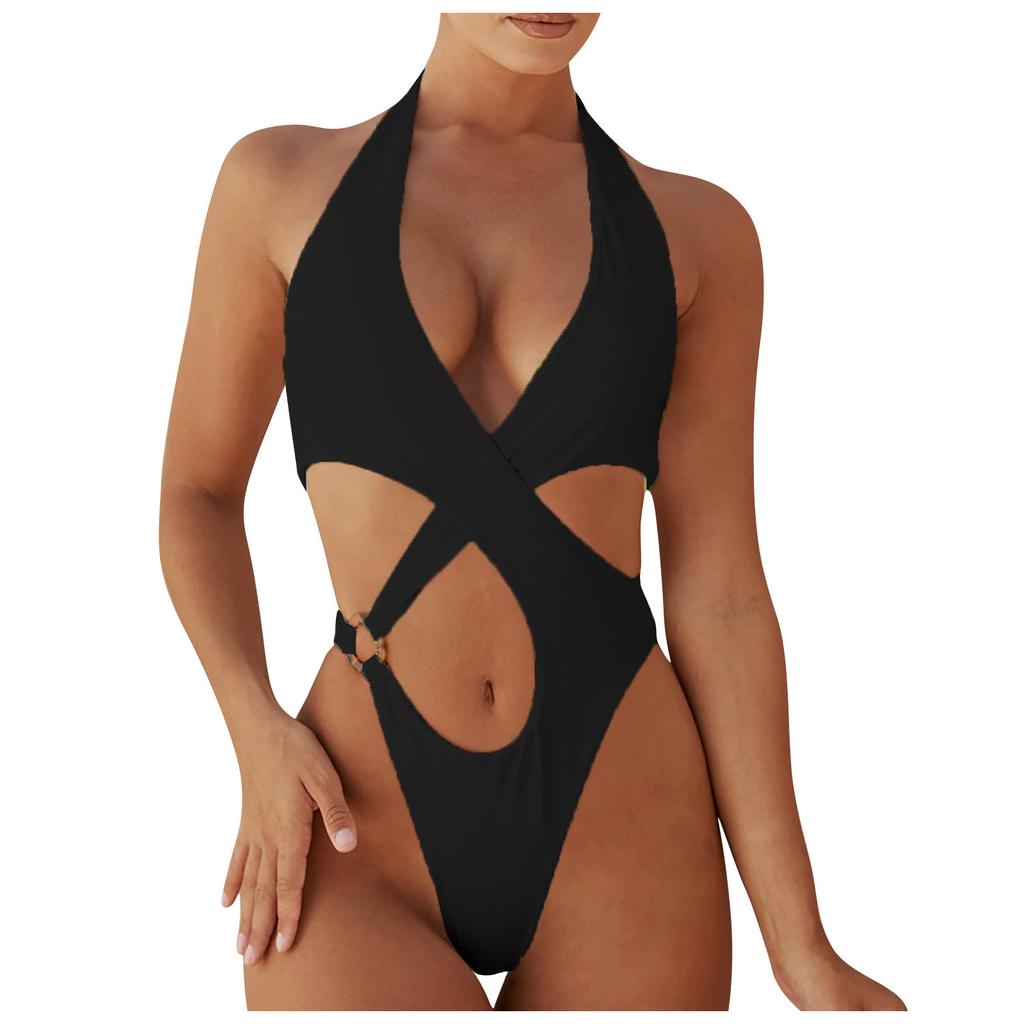 Women's Bikini Swimwear One-Piece Vintage Conservative Sexy Swimsuit Swimming Beachwear