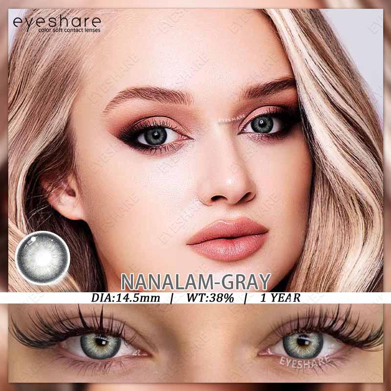 

EYESHARE Кольорові контактні лінзи Фіолетові Модні Нового стилю Контактні лінзи Сірі Натуральні Зручні Кольорові лінзи Рожевий Макіяж Кольорові лінзи 1 Пара