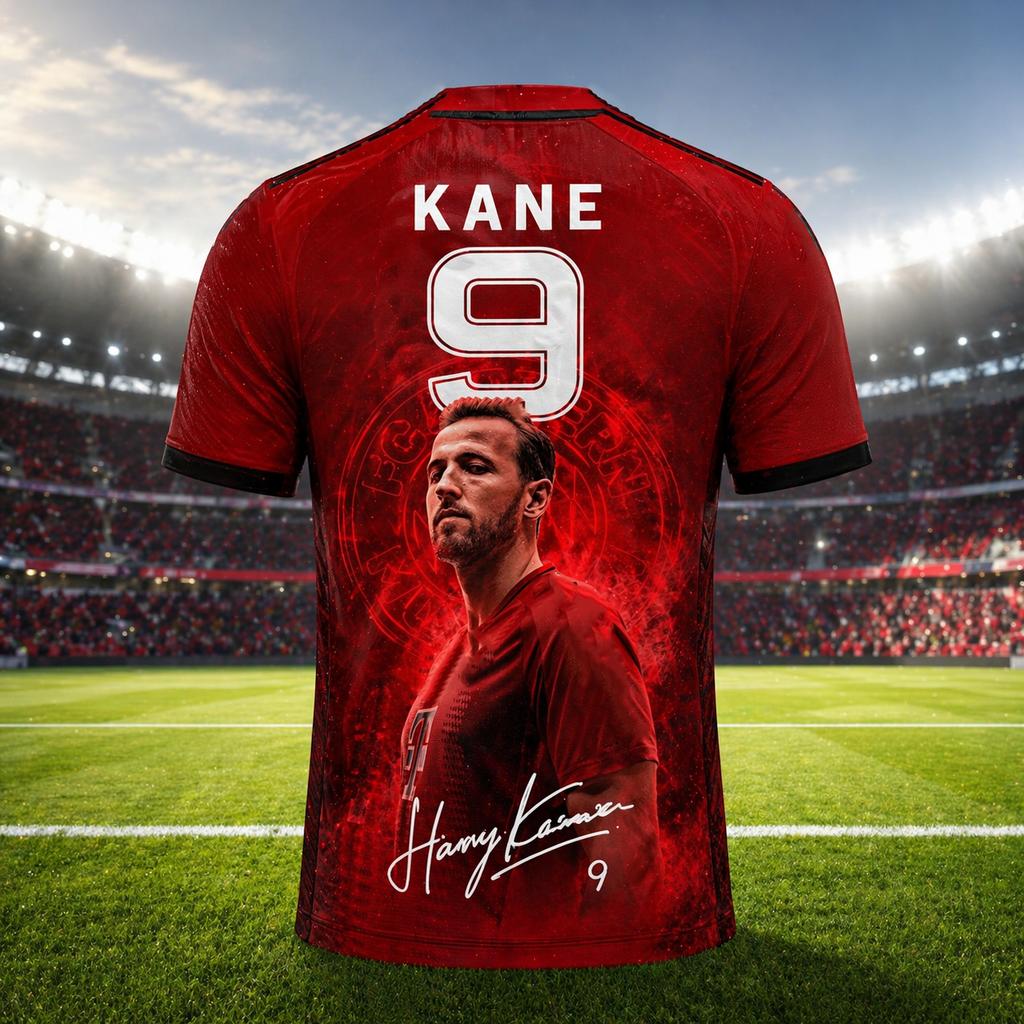 Harry Kane Sommer 3D-Druck Bestickte Familienkleidung Fußballtrikot T-Shirt - Schnelltrocknend Atmungsaktiv Geeignet zum Tragen