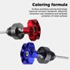 1pcs Scooter Motorcycle Engine Oil Dipstick Filler  Plug Engine Crankcase Oil Level Gauge  Plum Blossom Machine Oil Dipstick
