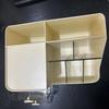 Large Capacity Multifunctional Desk Organizer With 2 Transparent Drawers, Desktop Office Supplies Storage Pen Holder For School