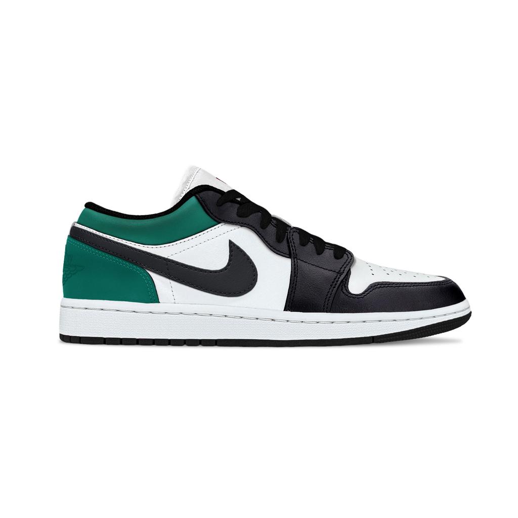 Jordan Air Jordan 1 Green Cat's Eye Support Low top Vintage Basketball Shoes Unisex Green White 553558-165(Team992-)