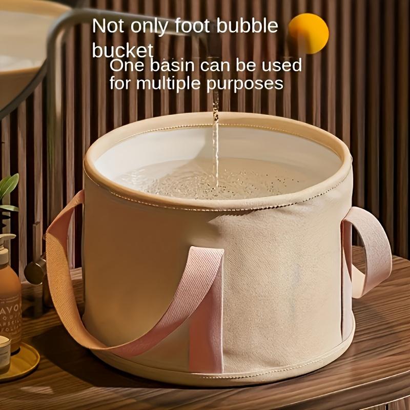 Portable Foldable Foot Foam Bucket, 5-Layer Insulation - Multi-Functional Foot Foam Bucket, Aluminum Film Heat Insulation