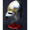 Medieval Armor Helmet 18 Gauge Fine Hand Carved Design with Leather Liner