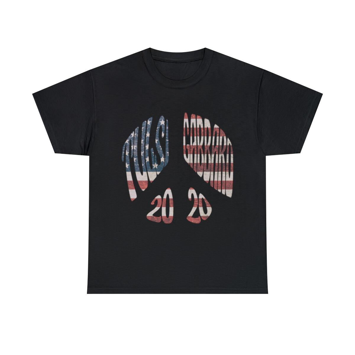 Tulsi Gabbard Peace In 2020 US Flag Graphic Tee Shirt, S-5XL XXXXL