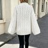 Women's Long Sleeve Pullover Sweater, Oversized Thick Knit Sweater for Fall and Winter