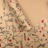 1 Roll Christmas Wrapping Paper - Cute Deer Design, Planners And Brokers, Suitable for Presents, Handmade Gifts, Gift Wrapping