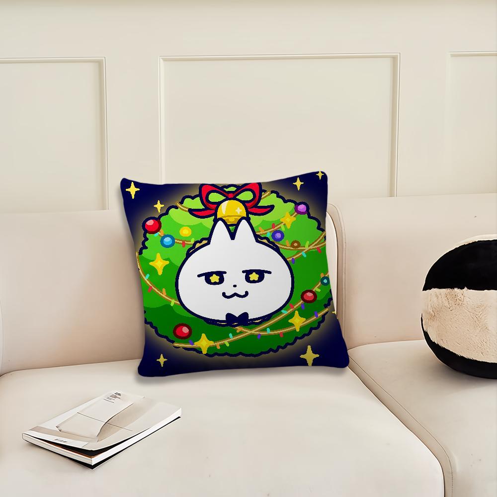 Funny Rabbit Christmas Cartoon cushion cover Pillow Cover Decoration Room Home Sofa living Office Car Nordic Simplicity