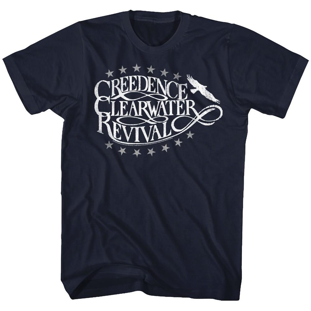 Creedence Clearwater Revival Logo Eagle & Stars Men s T Shirt XL
