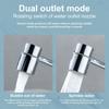 Rotatable Faucet Aerator, 1080° Swivel U Shaped Faucet Extender, Universal Sink Faucet With 2 Spray Modes For Bathroom Sink And Kitchen