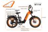 CYRUSHER  Kommoda 3.0 48V 250W Electric Bike with 7-Speed Shimano, 110KM Range, 150KG Payload - 20" Fat Tires, Hydraulic Disc Brakes