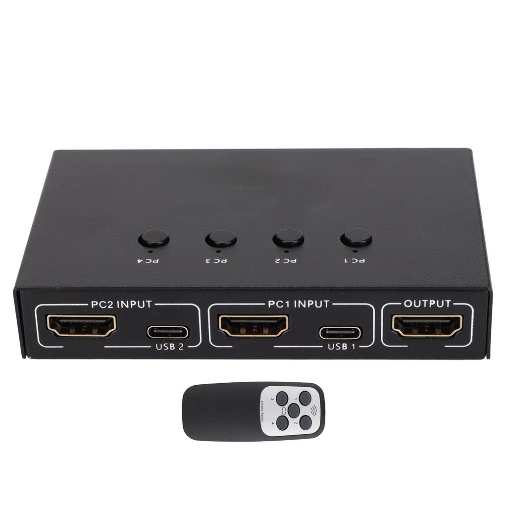 4K HD Multimedia Interface KVM Switch 4 in 1 Out HD Multimedia Interface KVM Splitter Switcher für