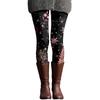 Women's Casual Fashion Outdoor Halloween Printed Slim Elastic Yoga Pants Cropped Pants