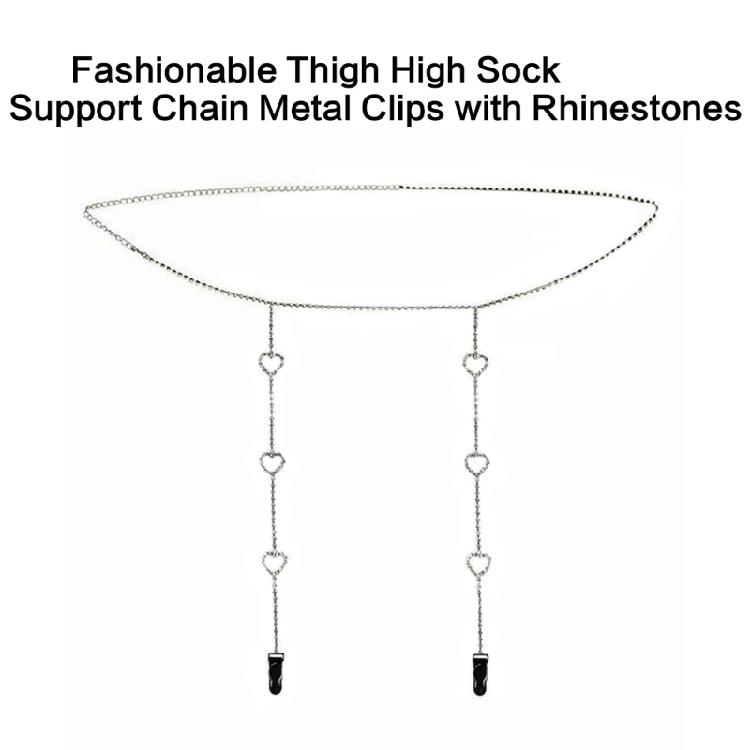 Women Waist Chain Rhinestones Garter Clip Sexy Leg Chain Antislip Suspender Clip Thigh Belt Body Jewelry Waist Decors