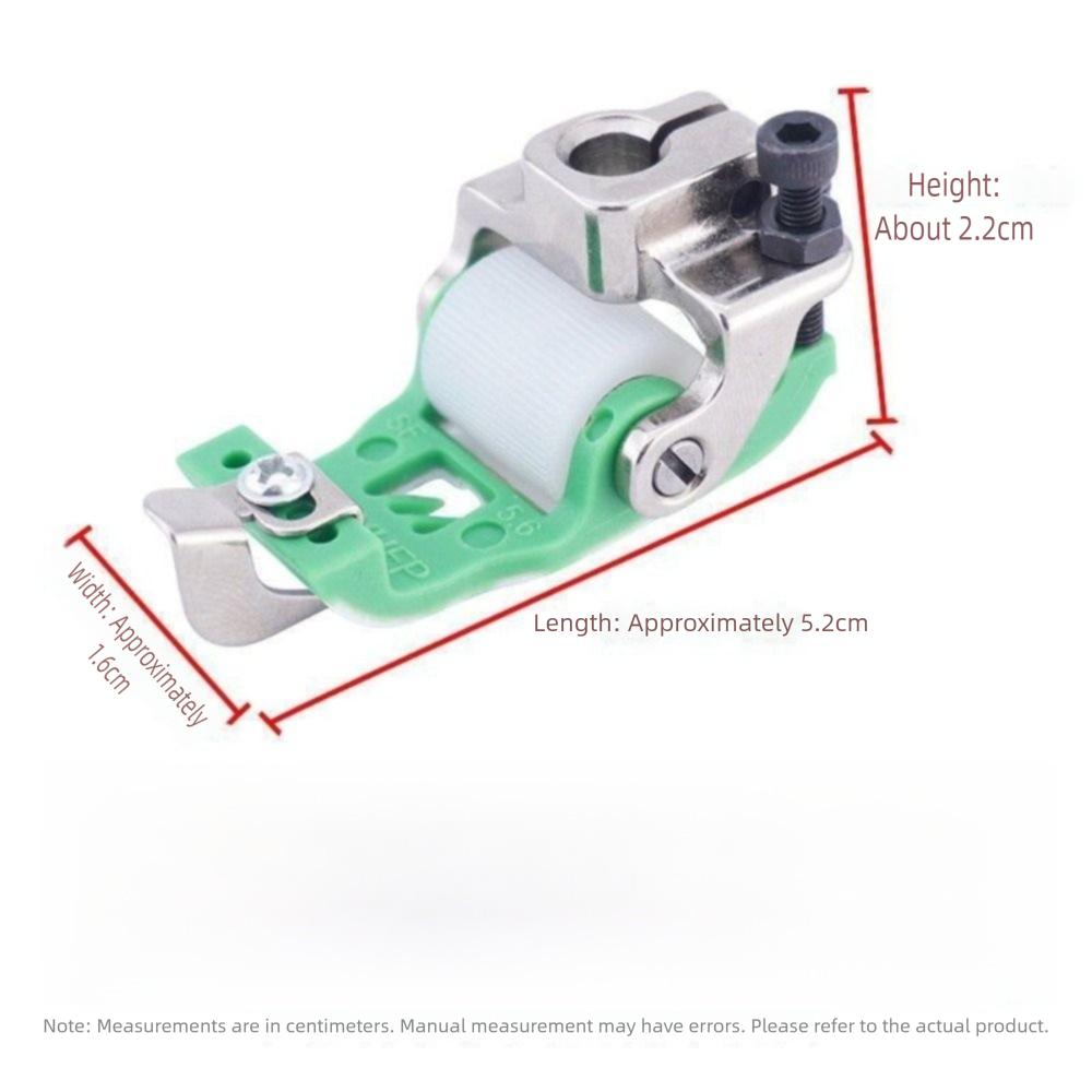 3 Needle 5 Thread Roller Presser Foot Plastic Adjustable Sewing Machine Roller Presser Foot No Cloth Eating Sewing Presser Foot