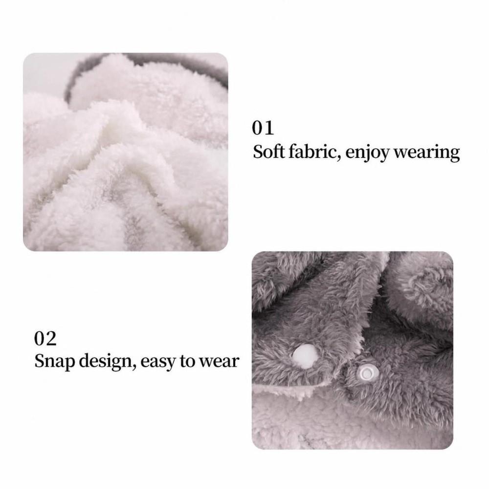 Fleece Lined Warm Dog Outfits Hooded Pet Clothes Soft Four Legged Dog Clothes Autumn Winter