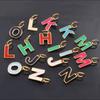 CARLIDANA Hot Sale New Style Hot Sale DIY Accessories Oil Drop Colorful Initial A -Z Letter Brand Stainless Steel Pendant Charms