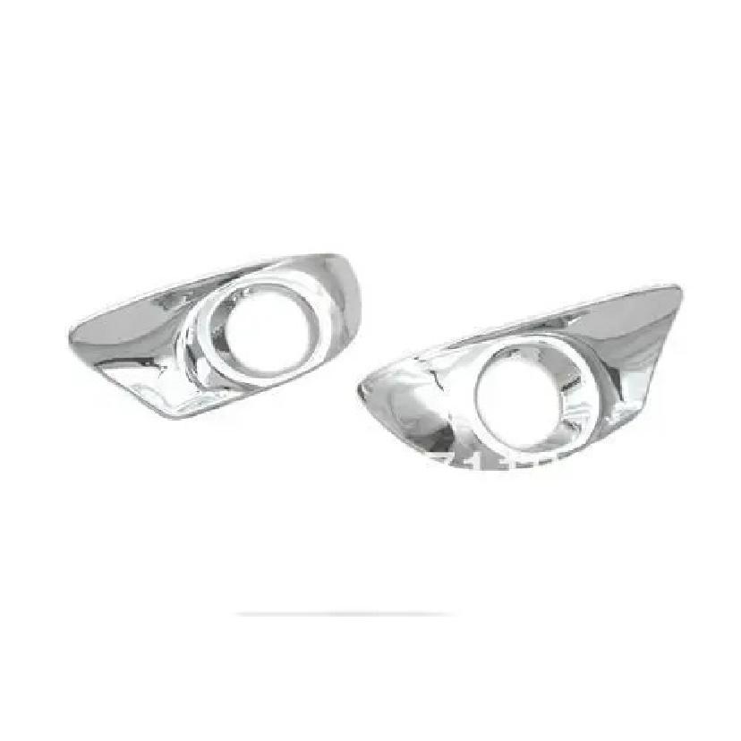 2PCS Car Styling Chrome Front Fog Light Cover For Toyota Verso MPV 2011-2016