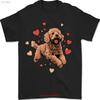 Goldendoodle Love Heart On Golden Doodle Lover T Shirt Vintage Washed Homme Top For Everyday Wear Comfortable Casual