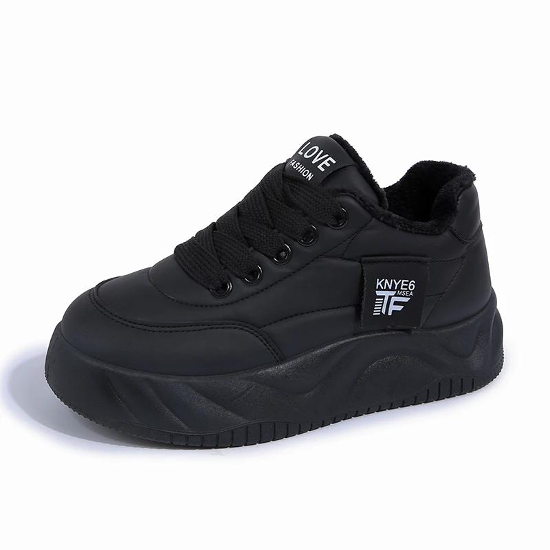 Woman Sneakers 2025 Spring Round Toe Platform Comfortable Ladies Shoes Tennis Female Casual Sneaker New Creepers Sports Winter