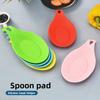 Shein Modern TPE Spoon Rest Mat Easy Clean, Heat Resistant, Non-Slip Kitchen Utensil Holder Irregular Shape