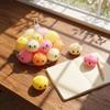 Toy Steamed Bun Stress Toy - 4cm Buns, 12 Pack Mixed Colors (Yellow,, Orange) in Mesh Bag